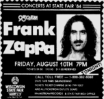 10/08/1984State Fairgrounds, West Allis, WI